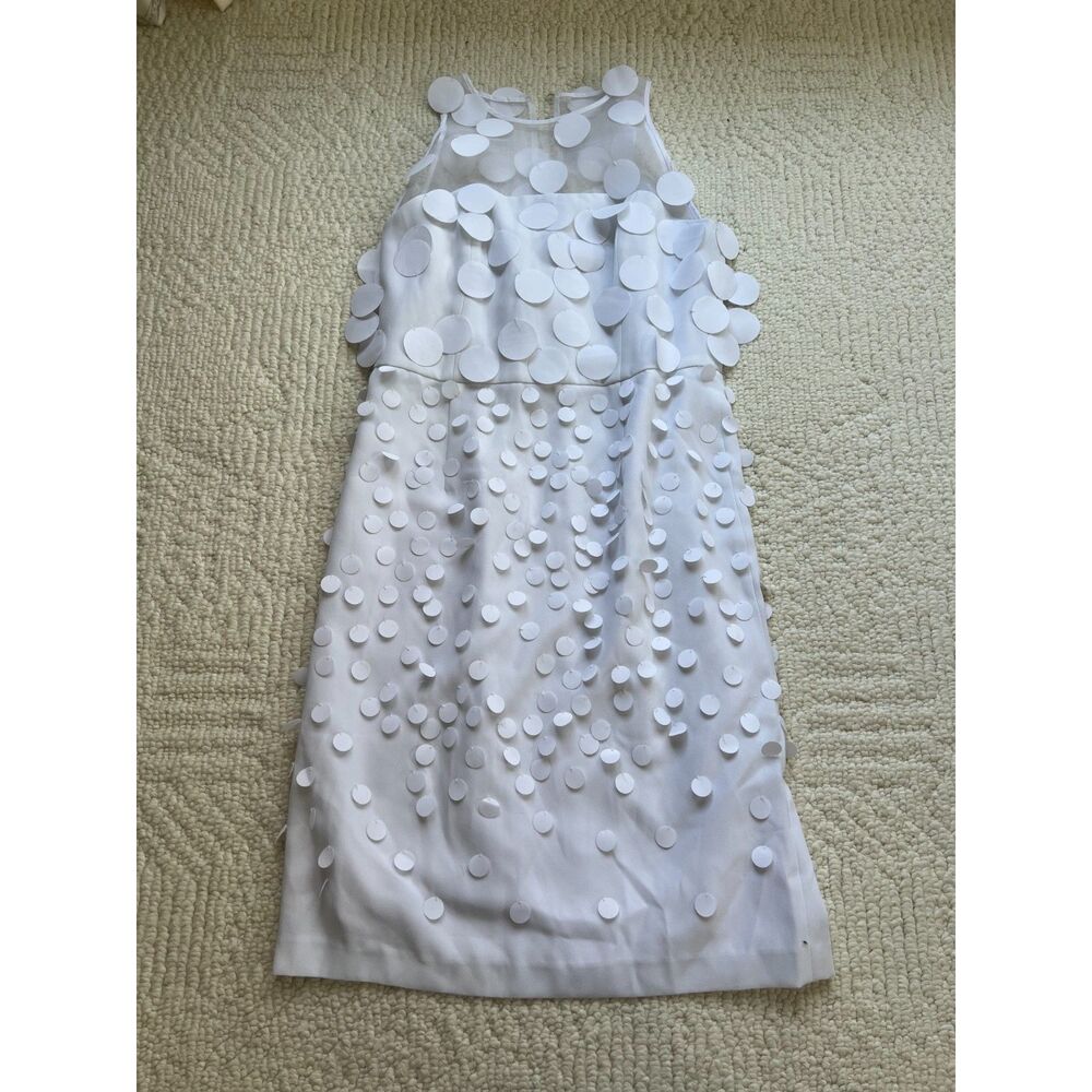 anthropologie maeve white dress with dots size 6